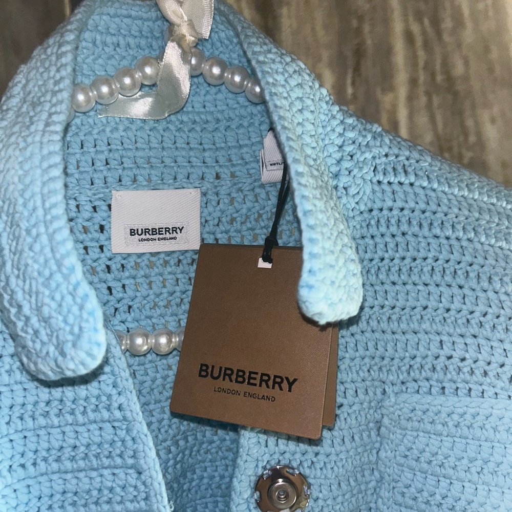 Burberry Capsule Crochet Jacket – Rare Bright Topaz Blue - Picture 2 of 11